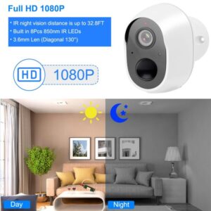 1080P FHD WiFi IP Camera Two-Way Audio Security Surveillance Camera IP65 Waterproof Network Camcordr